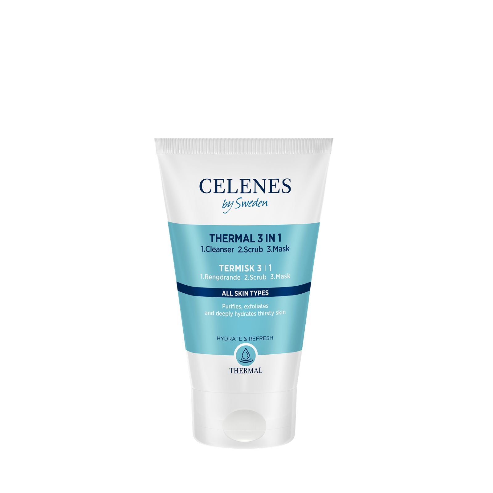 thermal 3 in 1 cleanser - scrub - mask