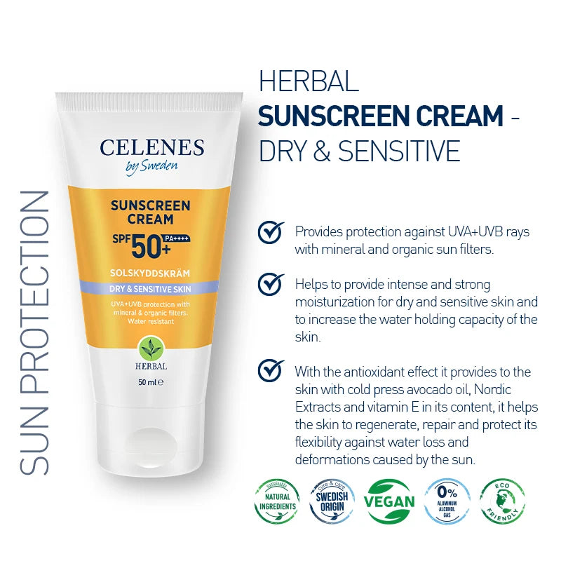 Herbal Sunscreen Face Cream SPF 50 Dry / Sensitive